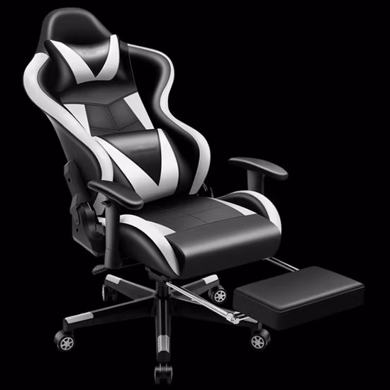 Envío Gratis, reposapiés estilo cuero Racer, marca de suelo, balancín, mecanismo negro, sillas personalizadas de oficina de carreras, silla de juego de muestra